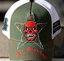 Load image into Gallery viewer, Red Monkey Money Red Baron Camo RM1542 Limited Edition Unisex Trucker Hat Cap

