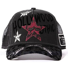 Load image into Gallery viewer, Red Monkey Hollywood Gothic Black RM1549 Limited Edition Unisex Trucker Hat Cap
