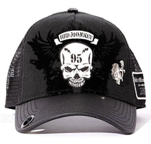Load image into Gallery viewer, Red Monkey Winged Skull Black RM1553 New Limited Edition Unisex Trucker Hat Cap
