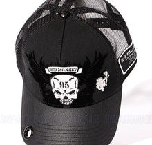 Load image into Gallery viewer, Red Monkey Winged Skull Black RM1553 New Limited Edition Unisex Trucker Hat Cap
