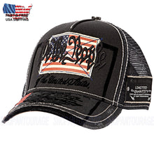 Load image into Gallery viewer, Red Monkey We The People Black Hat RM1554 Limited Edition Unisex Trucker Cap
