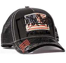 Load image into Gallery viewer, Red Monkey We The People Black Hat RM1554 Limited Edition Unisex Trucker Cap
