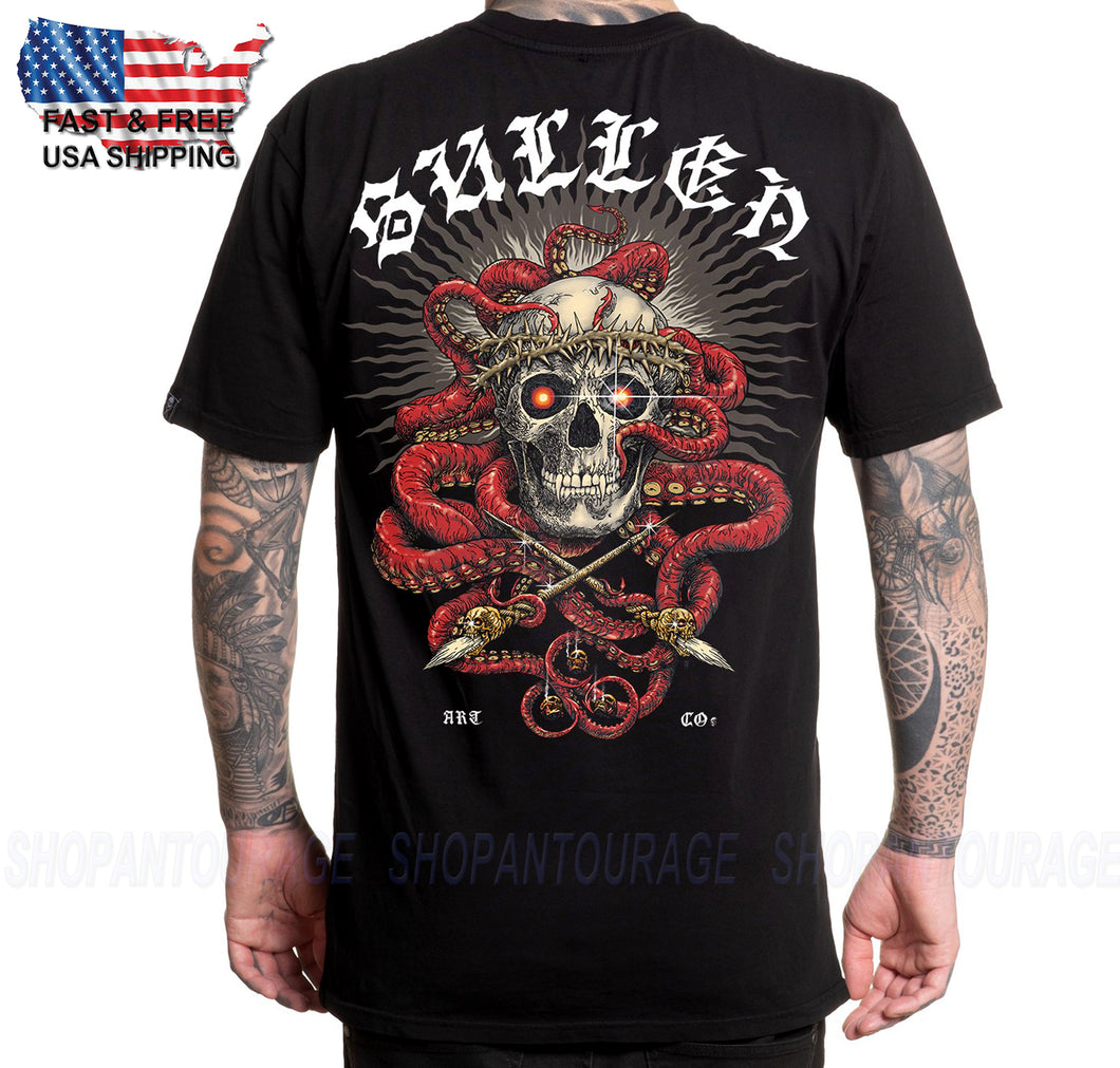 Sullen Art Collective Tentaskull Premium SCM5857 Short Sleeve T-shirt For Men