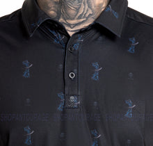 Load image into Gallery viewer, Sullen Art Collective Teed Off SCM6413 Short Sleeve Black Polo Shirt For Men
