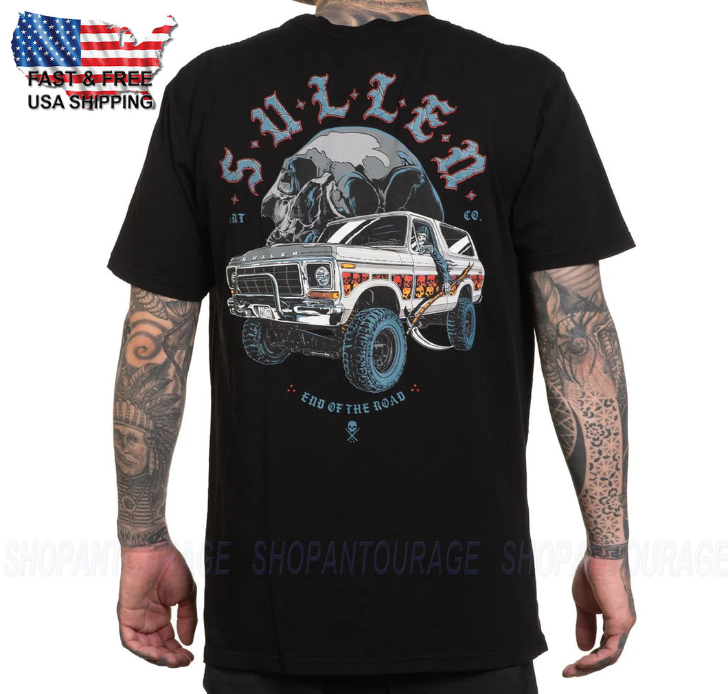 Sullen End Of The Road Premium Fit SCM6545 New Short Sleeve T-shirt For Men