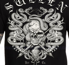 Load image into Gallery viewer, Sullen Art Collective Bones Badge Premium SCM7273 Short Sleeve T-shirt For Men
