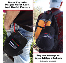 Load image into Gallery viewer, Antourage American Flag Distressed Cotton Keyhole Hat Collection - Wholesale: Black / Multi Flag 10 Units / $8.50 Each
