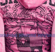 Load image into Gallery viewer, Sinful Dakota 05SW403 Women`s Long Sleeve Pink Graphic Sweater By Affliction
