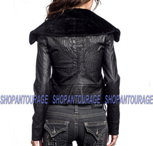 Load image into Gallery viewer, Sinful Distortion 05OW410 Long Sleeve PU Leather Fashion Moto Jacket For Women
