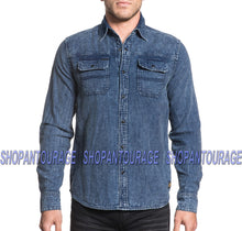 Load image into Gallery viewer, Affliction Double Sided 110WV621 New Long Sleeve Reversible Woven Shirt for Men
