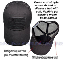 Load image into Gallery viewer, Antourage American Flag Classic Mesh Hat Collection - Wholesale: Black 10 Units / $7.00 Each
