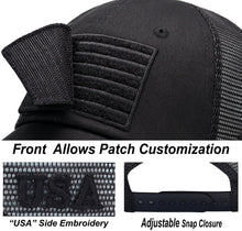 Load image into Gallery viewer, Antourage American Flag Classic Mesh Hat Collection - Wholesale: Black 10 Units / $7.00 Each
