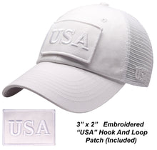 Load image into Gallery viewer, Antourage American Flag Classic Mesh Hat Collection - Wholesale: White 10 Units  / $7.00 Each
