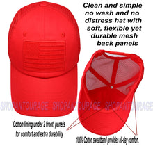 Load image into Gallery viewer, Antourage American Flag Classic Mesh Hat Collection -- Wholesale:  Red 10 Units  / $7.00 Each
