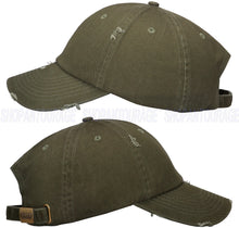 Load image into Gallery viewer, ANTOURAGE Vintage Distressed Unisex Washed Plain Cotton New Baseball Dad Hat Cap - Olive - 10 Units ($5.50 Ea.)
