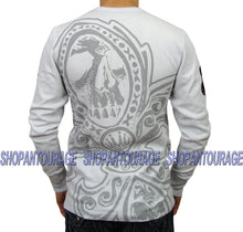 Load image into Gallery viewer, Rebel Spirit Fleur Skull TH110791 New Fashion Graphic Patch Grey Thermal for Men
