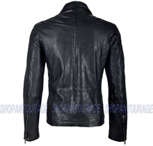 Load image into Gallery viewer, Mauritius Gage Black 100% New Genuine Lambskin Leather Jacket For Men
