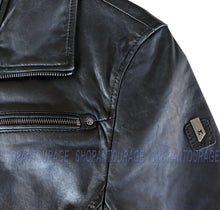 Load image into Gallery viewer, Mauritius Gage Black 100% New Genuine Lambskin Leather Jacket For Men
