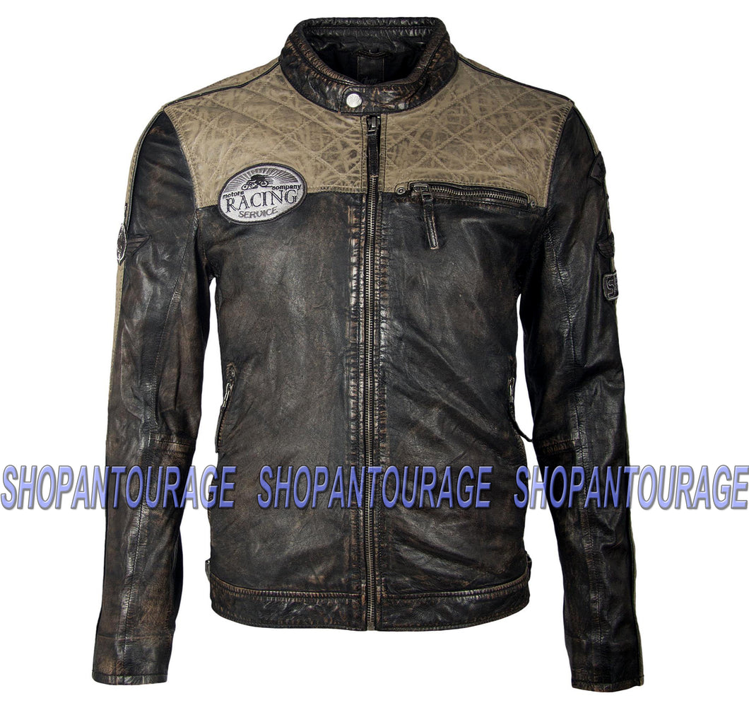 Mauritius Gilby RF New Long Sleeve 100% Genuine Lambskin Leather Jacket For Men