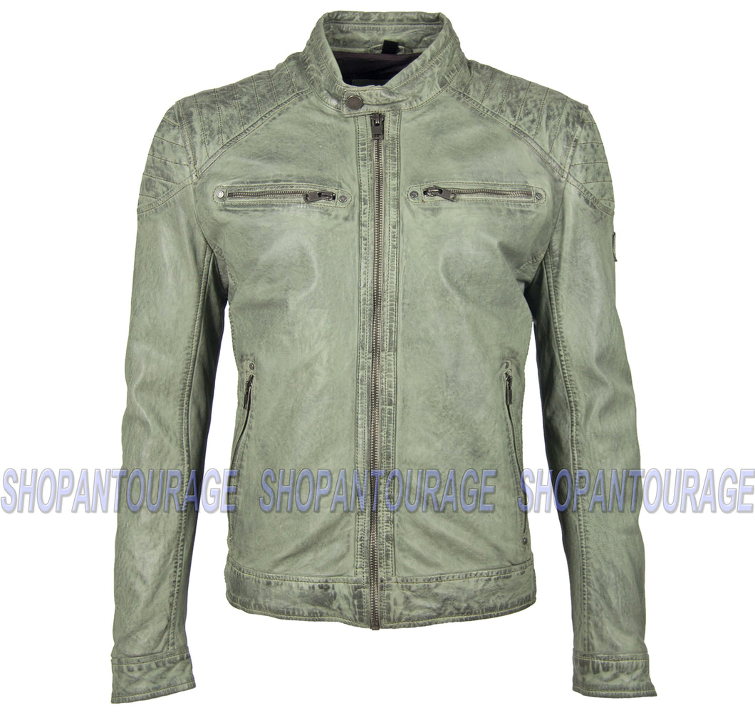 Mauritius Gorey Green 100% New Genuine Lambskin Fashion Leather Jacket For Men