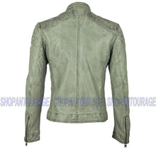 Load image into Gallery viewer, Mauritius Gorey Green 100% New Genuine Lambskin Fashion Leather Jacket For Men
