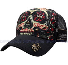 Load image into Gallery viewer, Red Monkey Poder &quot;Dia&quot; Fashion Unisex Skull Limited Trucker Hat Cap
