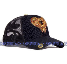 Load image into Gallery viewer, Red Monkey Predator Viper RM1236 Limited Edition Black Unisex Trucker Cap Hat
