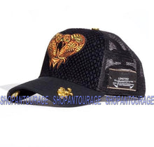 Load image into Gallery viewer, Red Monkey Predator Viper RM1236 Limited Edition Black Unisex Trucker Cap Hat
