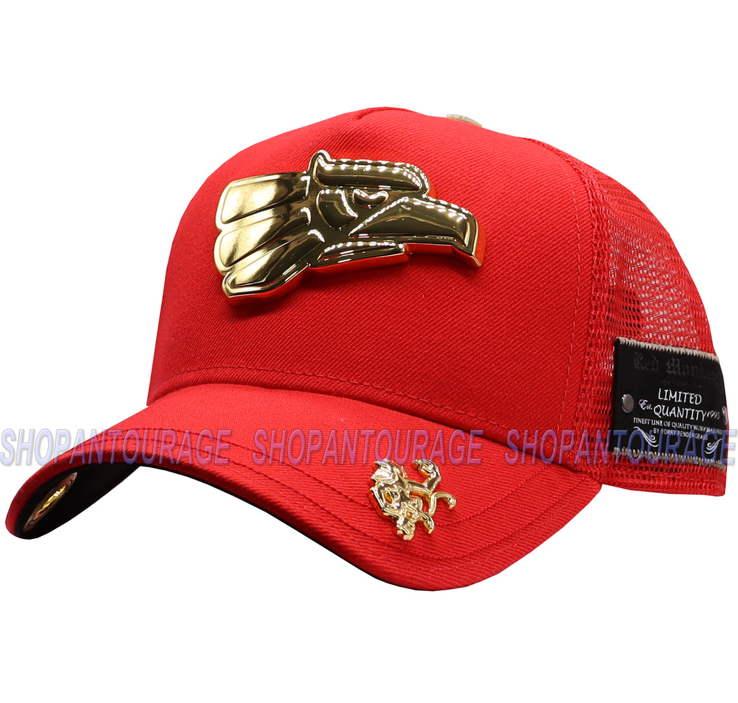 Red Monkey Eagle Red RM1274 New Limited Edition Unisex Fashion Trucker Cap Hat