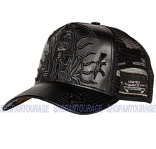 Load image into Gallery viewer, Red Monkey Muerte AK47 Black RM1328 New Limited Edition Unisex Trucker Cap Hat
