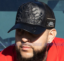 Load image into Gallery viewer, Red Monkey Muerte AK47 Black RM1328 New Limited Edition Unisex Trucker Cap Hat
