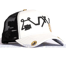 Load image into Gallery viewer, Red Monkey Archangel Saint Michael White RM1333 Limited Unisex Trucker Cap Hat
