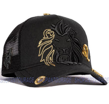 Load image into Gallery viewer, Red Monkey Zodiac Series King Leo Black RM1338 Limited Unisex Trucker Cap Hat
