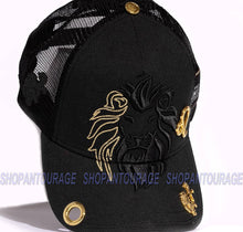 Load image into Gallery viewer, Red Monkey Zodiac Series King Leo Black RM1338 Limited Unisex Trucker Cap Hat
