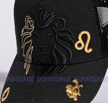 Load image into Gallery viewer, Red Monkey Zodiac Series King Leo Black RM1338 Limited Unisex Trucker Cap Hat
