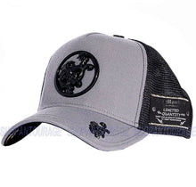 Load image into Gallery viewer, Red Monkey Logo Ring RM1339 New Limited Edition Unisex Trucker Cap Hat - Grey
