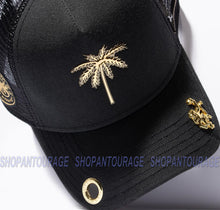 Load image into Gallery viewer, Red Monkey Palms`21 RM1349 Limited Edition Unisex Trucker Mesh Cap Hat - Black
