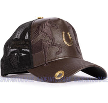 Load image into Gallery viewer, Red Monkey Stallion RM1350 Limited Edition Fashion Trucker Hat Cap - Brown
