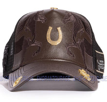 Load image into Gallery viewer, Red Monkey Stallion RM1350 Limited Edition Fashion Trucker Hat Cap - Brown
