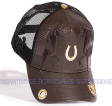 Load image into Gallery viewer, Red Monkey Stallion RM1350 Limited Edition Fashion Trucker Hat Cap - Brown
