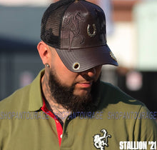 Load image into Gallery viewer, Red Monkey Stallion RM1350 Limited Edition Fashion Trucker Hat Cap - Brown
