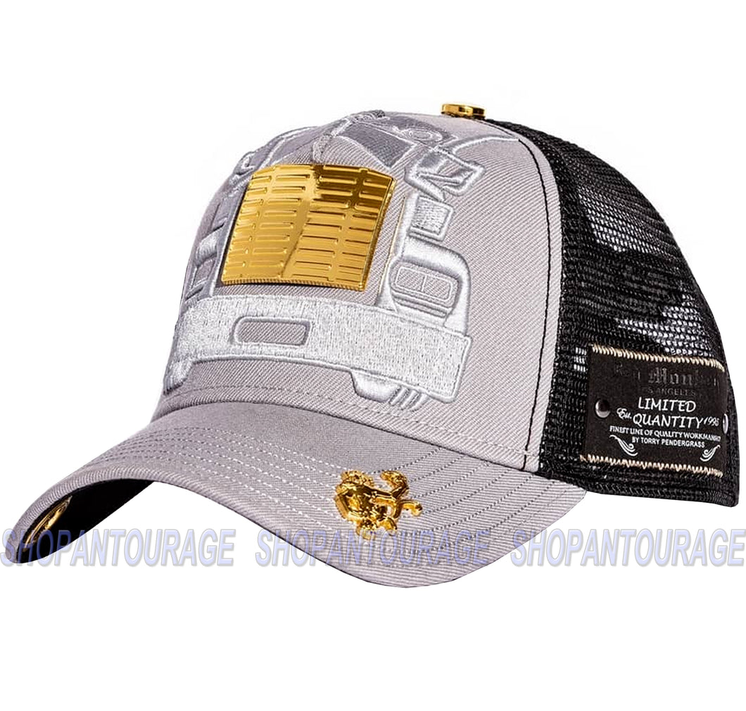 Red Monkey Big Rig Grey RM1368 New Limited Edition Fashion Trucker Hat Cap