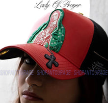 Load image into Gallery viewer, Red Monkey Lady Of Prayer RM1403 New Limited Edition Trucker Snapback Hat Cap
