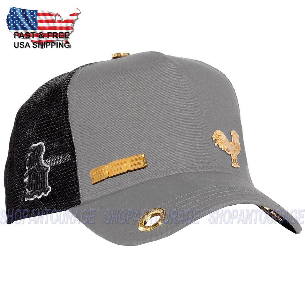 Red Monkey Rooster Grey 956 Edition RM1405 New Limited Unisex Trucker Hat Cap