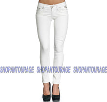 Load image into Gallery viewer, Affliction Raquel Tara White 111SK047 Skinny Fit Fashion Denim Jeans For Women
