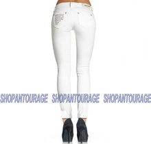 Load image into Gallery viewer, Affliction Raquel Tara White 111SK047 Skinny Fit Fashion Denim Jeans For Women
