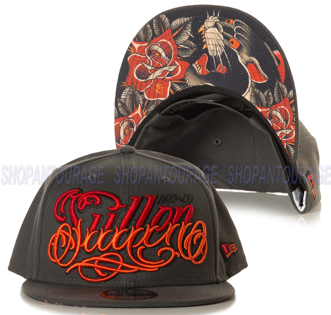 Sullen Pantera SCA4284 Limited Edition Snapback Skull Flat Visor Hat for Men