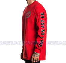 Load image into Gallery viewer, Sullen Badge Of Honor SCM2329 Long Sleeve Graphic Tattoo T-shirt For Men - Red
