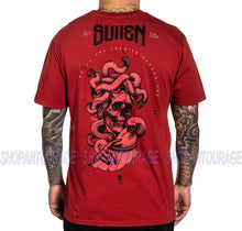 Load image into Gallery viewer, Sullen Medusa SCM3172 New Short Sleeve Graphic Tattoo Red T-shirt For Men_Red
