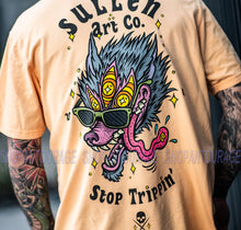 Load image into Gallery viewer, Sullen Trippin Peach SCM3243 New Short Sleeve Graphic Tattoo T-shirt For Men
